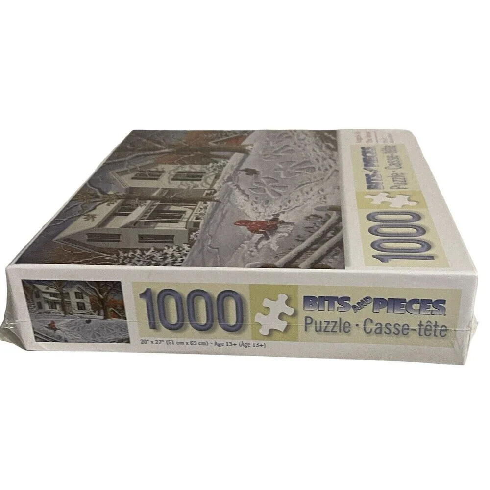 Bits And Pieces 1000 Piece Jigsaw Puzzle “ANGELS IN THE SNOW” New